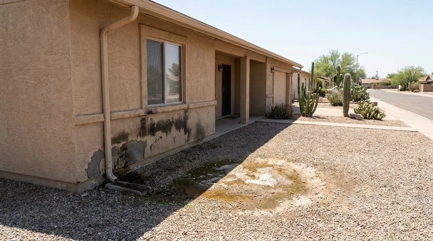 Restoration technicians carrying drying equipment into a Mesa Arizona home